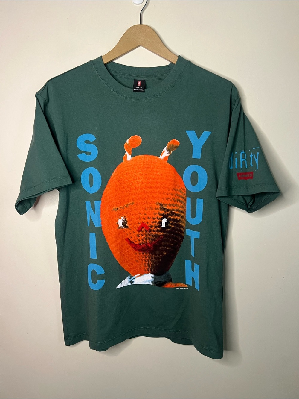 Levi's x Sonic Youth Band Dirty Green T Shirt Size XS SOLD OUT